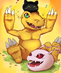 Agumon, Koromon, Botamon Poster