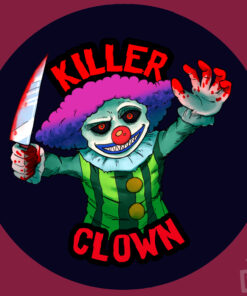 'Killer Clown' - Horror Button