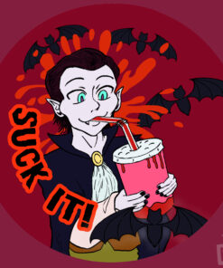 'Suck It!' - Horror Button