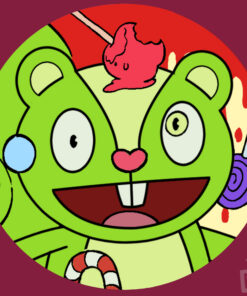 Nutty Happy Tree Friends - Button